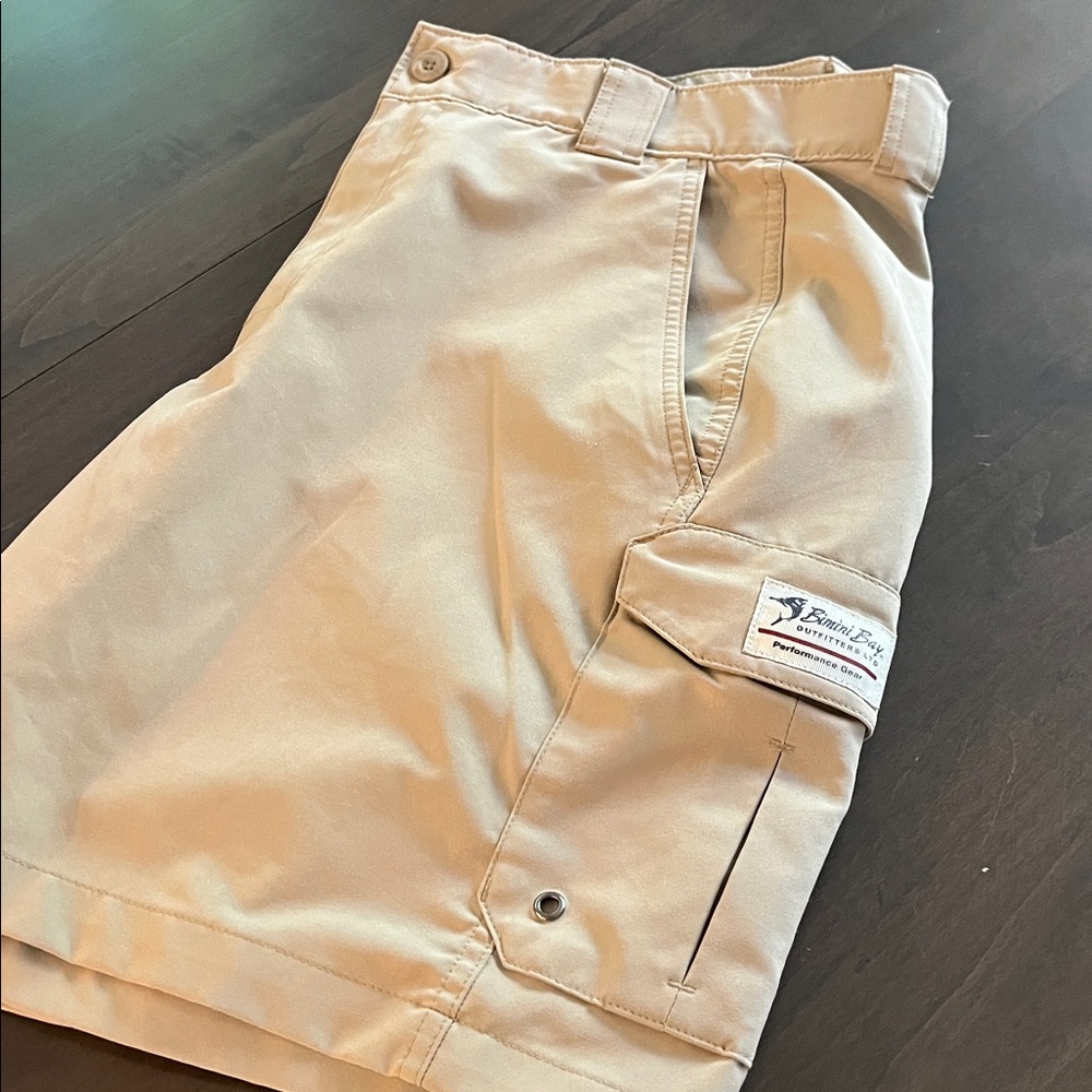 Men's Beige Cargo Shorts